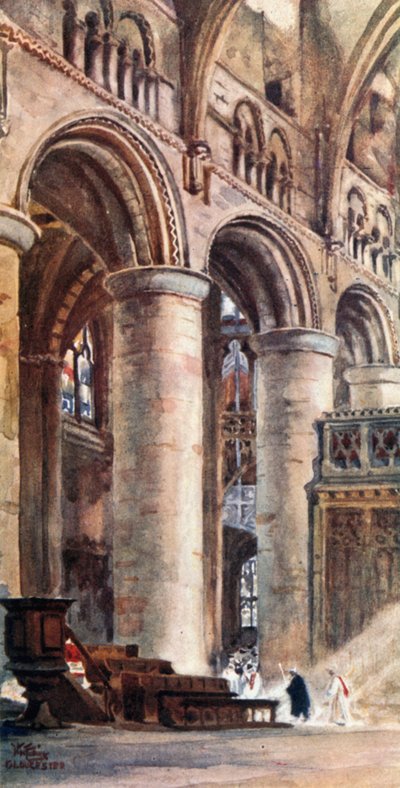 Gloucester, Interno della Navata da William Wiehe Collins