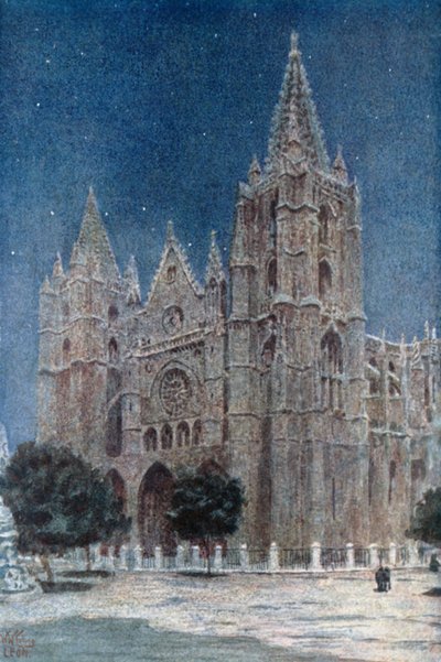 Leon, la Cattedrale da William Wiehe Collins