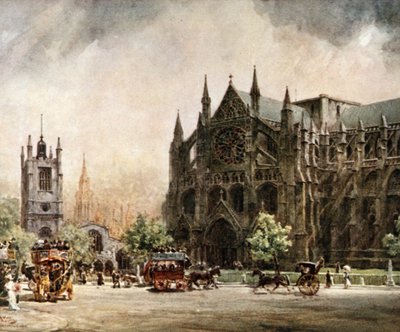 Londra, Abbazia di Westminster. Il Transetto Nord da William Wiehe Collins