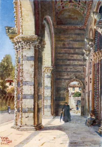 Lucca. Il portico della Cattedrale da William Wiehe Collins
