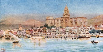 Malaga, vista dal porto da William Wiehe Collins