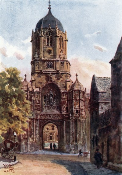 Oxford, il cancello di Christchurch da William Wiehe Collins