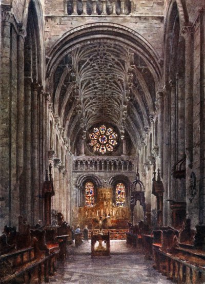 Oxford, Christchurch. Interno della Navata da William Wiehe Collins