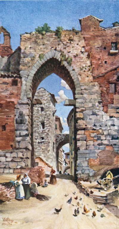 Perugia, la Porta Susanna da William Wiehe Collins