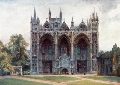 Peterborough, la Facciata Ovest da William Wiehe Collins