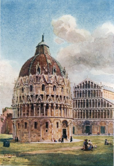Pisa. Il Battistero da William Wiehe Collins