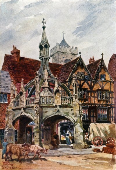Salisbury, il Mercato Croce da William Wiehe Collins