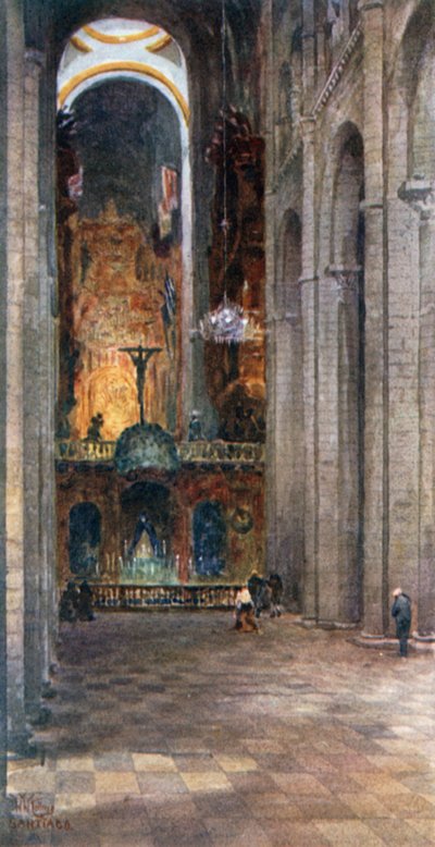 Santiago, interno della Cattedrale da William Wiehe Collins