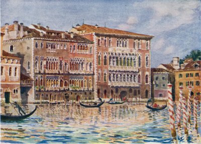 Venezia. I Palazzi Foscari e Giustiniani da William Wiehe Collins