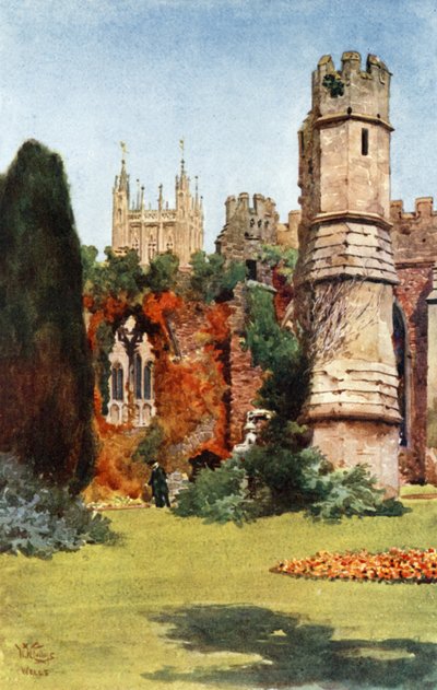 Wells, le rovine della Sala dei Banchetti da William Wiehe Collins