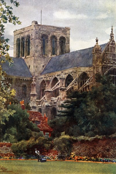Winchester dal Giardino del Decanato da William Wiehe Collins