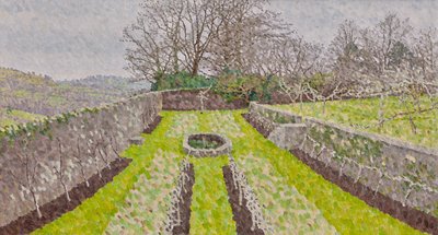 Giardino della piscina, inverno da William Wilkins