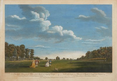 Vista del prato dal Palazzo con la Pagoda da William Woollett