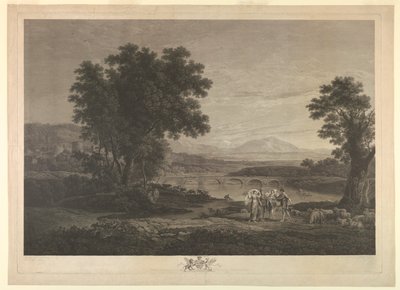 Giacobbe e Labano (Il Ponti) da William Woollett