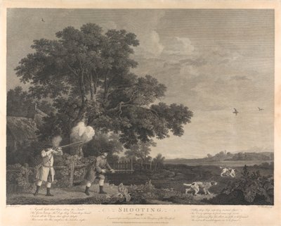 Caccia, Tavola III da William Woollett