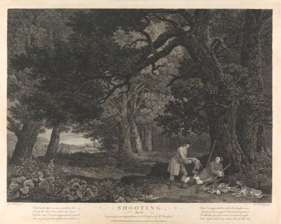 Caccia, Tavola IV da William Woollett