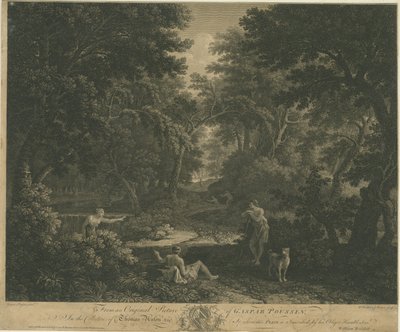 Shugborough - Scena boschiva: incisione, nd [?metà-fine XVII sec] da William Woollett