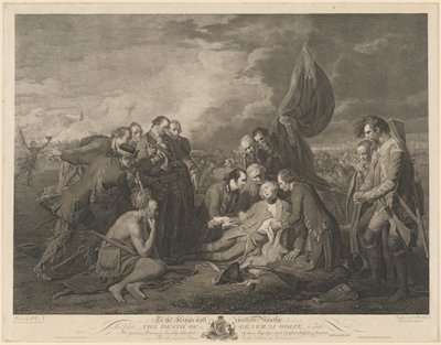 La morte del generale Wolfe da William Woollett after Benjamin West