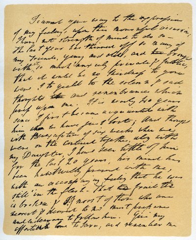Lettera di William Wordsworth sulla morte di Samuel Taylor Coleridge, 29 luglio 1834 da William Wordsworth