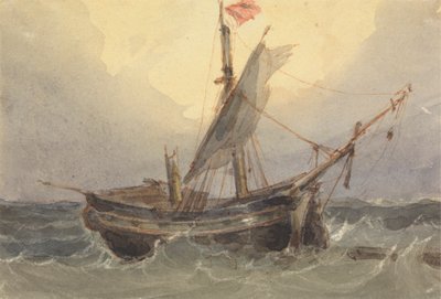 Nave in mare da William Wyld