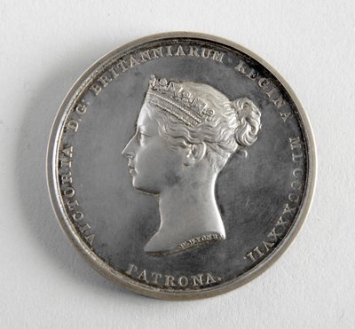 Medaglia R.A. assegnata a George Frampton 10.12.1884 per il miglior modello di una figura da William Wyon
