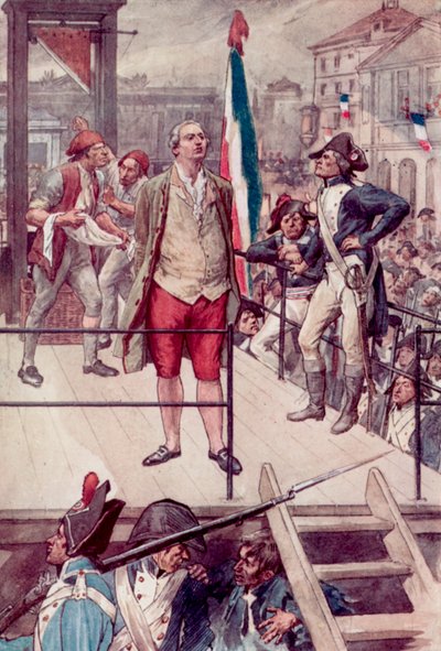 Esecuzione di Re Luigi XVI da William after Rainey