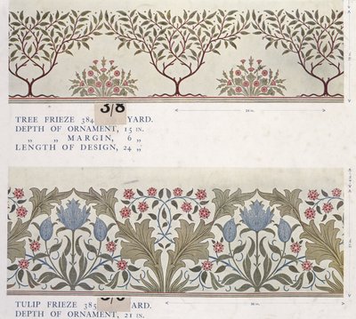 Libro campionario di carta da parati, prima del 1917 (stampa) da William and Company Morris
