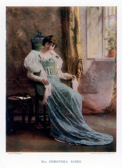 Dorothea Baird, attrice teatrale e cinematografica inglese, 1901 da William and Daniel Downey