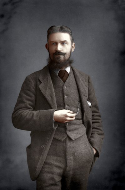 George Bernard Shaw, drammaturgo, critico e fabiano irlandese, 1893 da William and Daniel Downey