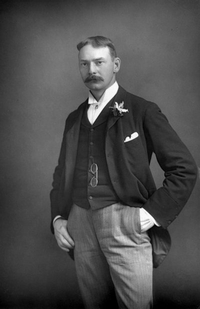 Jerome K. Jerome, autore inglese, 1893 da William and Daniel Downey