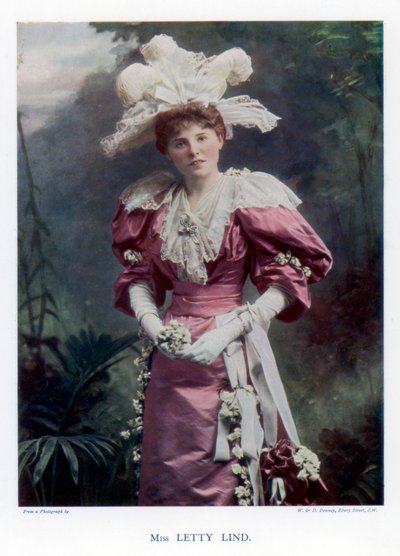 Letty Lind, attrice e ballerina, 1901 da William and Daniel Downey