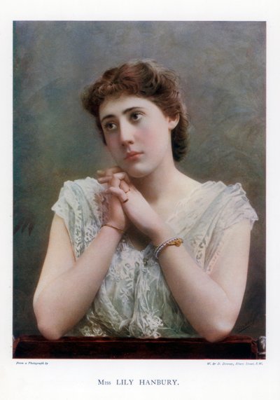 Lily Hanbury, attrice teatrale inglese da William and Daniel Downey