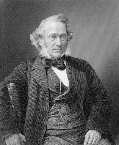 Richard Cobden, inciso da William Holl da una fotografia, c.1860 da William and Daniel Downey