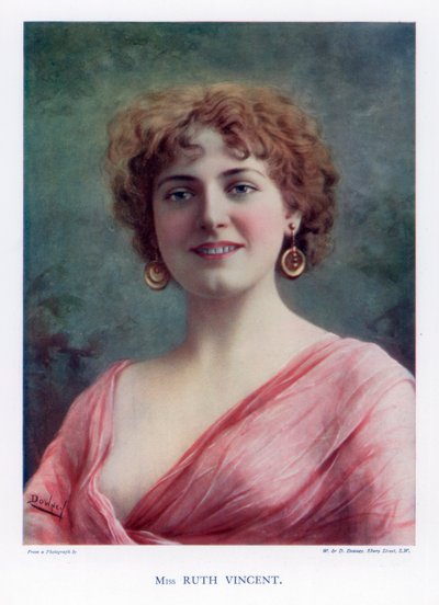 Ruth Vincent, attrice e cantante, 1901 da William and Daniel Downey