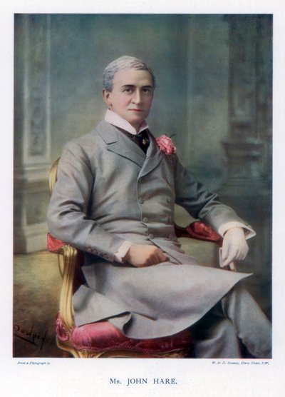 Sir John Hare, attore inglese e direttore del Garrick Theatre, 1901 da William and Daniel Downey