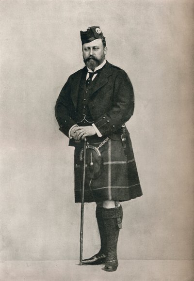 Il Principe di Galles in Costume delle Highlands, c1886 1910 da William and Daniel Downey