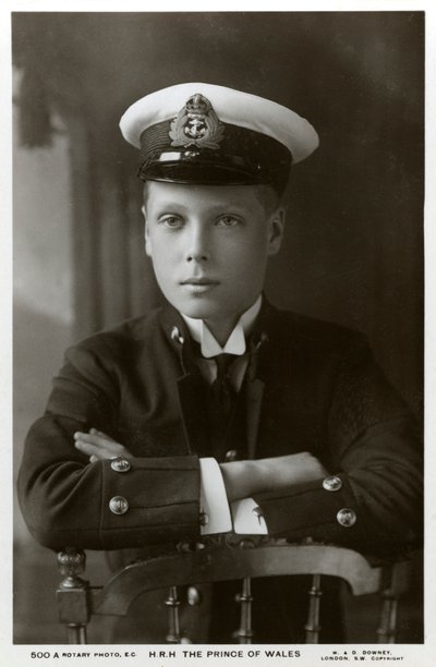 Il Principe di Galles in uniforme navale, c1910 da William and Daniel Downey