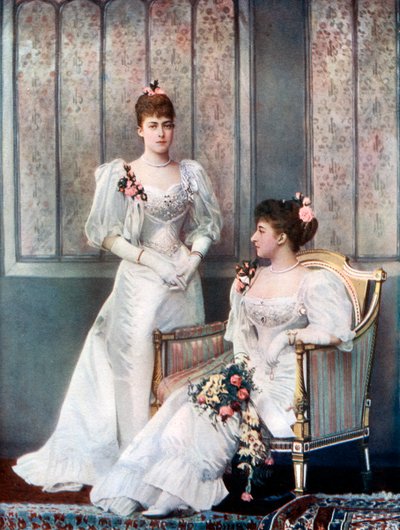 La Principessa Vittoria e il Principe Carlo di Danimarca, fine XIX secolo da William and Daniel Downey