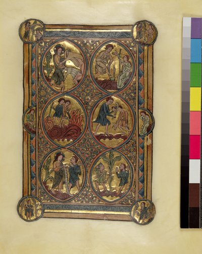 Ms 330.2 Adamo ed Eva, Caino e Abele, c.1240 da William de Brailes