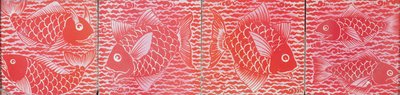 Piastrella con disegno di pesce da William de Morgan