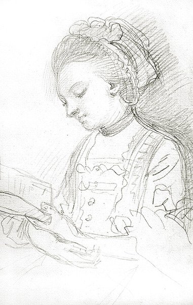 Donna che legge da William of Bath Hoare