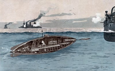Sommergibile, c.1905 da Willy Stöwer