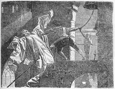 "La storia del giovane che uscì per imparare cosa fosse la paura" (xilografia) da Willy von Beckerath