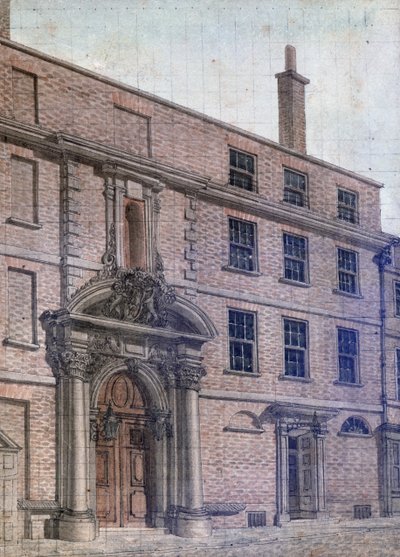 Il vecchio ingresso alla Merchant Taylors