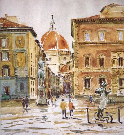 Piazza SS Annunziata, pioggia che si dirada da Wilson Clive
