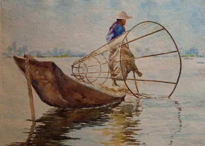 916 Rematore a gamba, Lago Inle da Wilson Clive