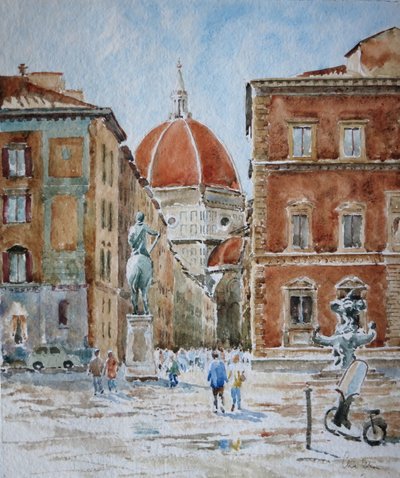 Piazza SS Annunziata, dopo il temporale da Wilson Clive