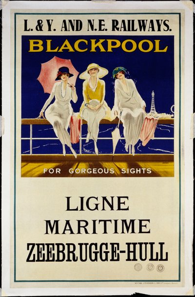 Blackpool, L.& Y. e N.E. Railways, c.1930 da Wilton Williams
