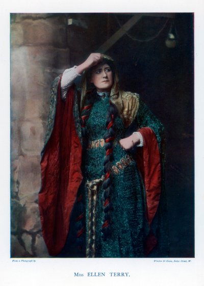 Dame Ellen Terry, attrice teatrale inglese, 1901 da Window and Grove