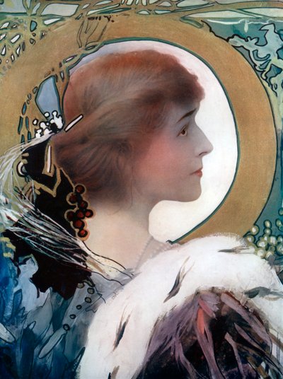 Mrs Brown Potter, attrice americana, c1902 da Window and Grove